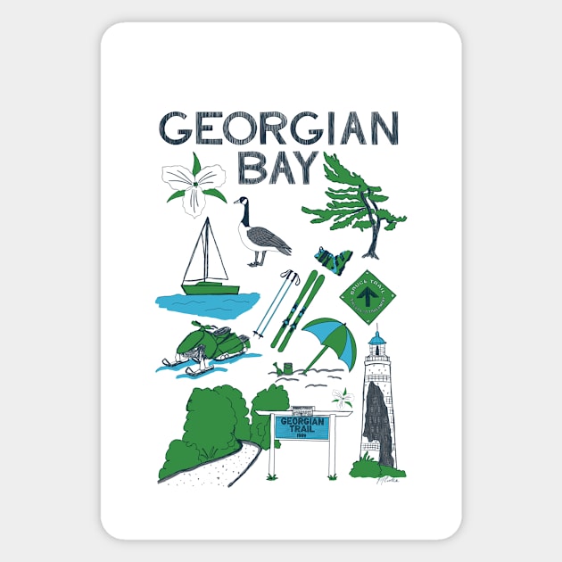 HERE Local Artist Series: Georgian Bay Sticker by Quick Brown Fox Canada 